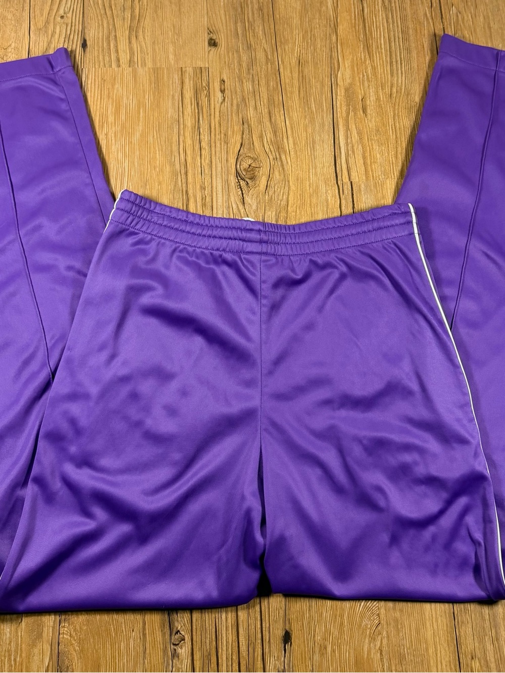 Vintage Nike Track Pants Purple Small Swoosh Ankle Zip Y2K 90s
